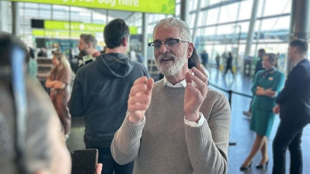 Tim Buckley at Dublin Airport