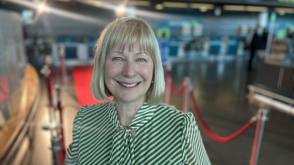 Marina Buckley at Dublin Airport