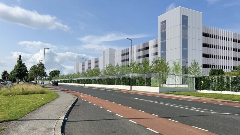 Proposed view of multistorey car park on Amgen site in Dun Laoghaire