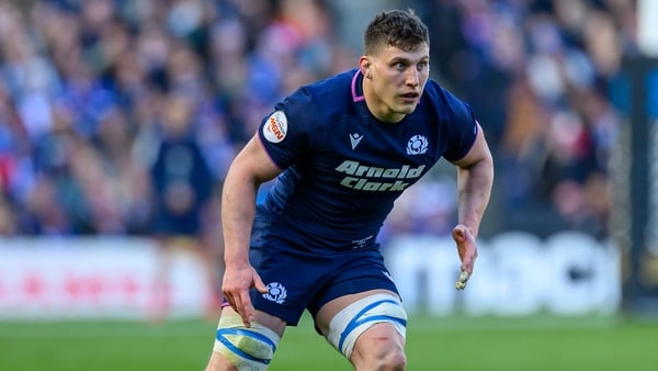 EDINBURGH, SCOTLAND - MARCH 7: Rory Darge of Scotland during the Guinness Six Nations 2026 match between Scotland and France at Scottish Gas Murrayfield on March 7, 2026 (Photo by Malcolm Mackenzie/Getty Images)