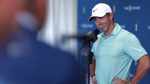 Rory McIlroy of Northern Ireland speaks to the media prior to THE PLAYERS Championship 2026 at THE PLAYERS Stadium course at TPC Sawgrass on March 11, 2026 in Ponte Vedra Beach, Florida.