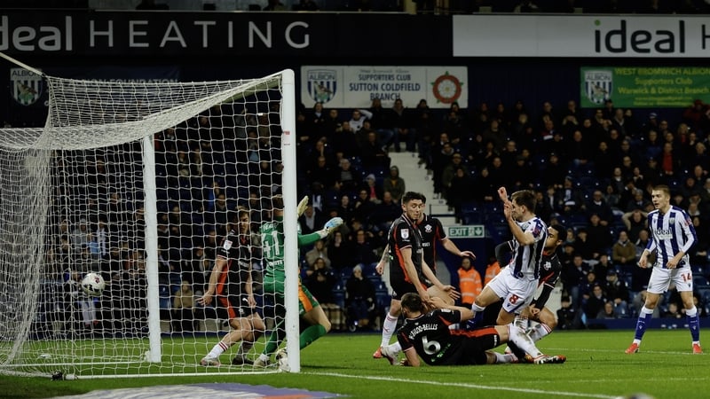 WEST BROMWICH, ENGLAND - MARCH 11: Jayson Molumby of West Bromwich Albion scores a goal during the Sky Bet Championship match between West Bromwich Albion and Southampton at The Hawthorns on March 11, 2026 in West Bromwich, England. (Photo by Malcolm Couz