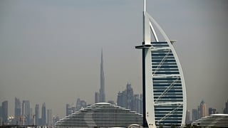 a view of the Dubai skyline
