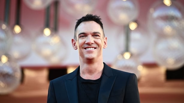 Irish actor Jonathan Rhys Meyers arrives for the screening of the film Freaks Out on 8 September, 2021 during the 78th Venice Film Festival at Venice Lido. (Photo by Marco BERTORELLO / AFP via Getty Images))
