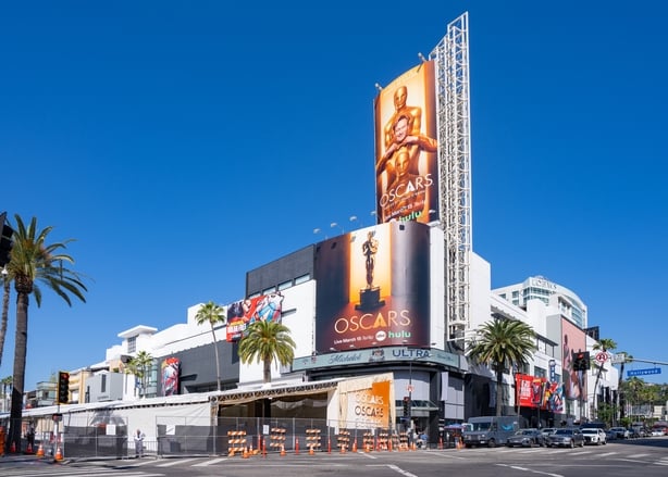 General views of the Oscars red carpet setup for the 98th Academy Awards at Hollywood & Highland and the Dolby Theatre on 11 March, 2026 in Hollywood, California. (Photo by AaronP/Bauer-Griffin/GC Images)