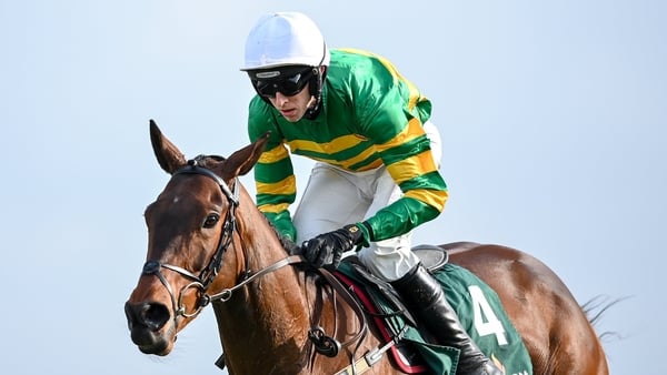 Spillane's Tower, with Mark Walsh up, on their way to winning the WillowWarm Gold Cup on day two of the Fairyhouse Easter Festival at Fairyhouse Racecourse in Ratoath, Meath.