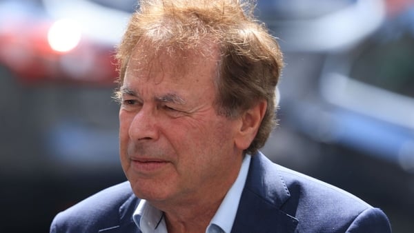 a photograph taken in july 2025 of alan shatter as he arrived at Leinster House in Dublin