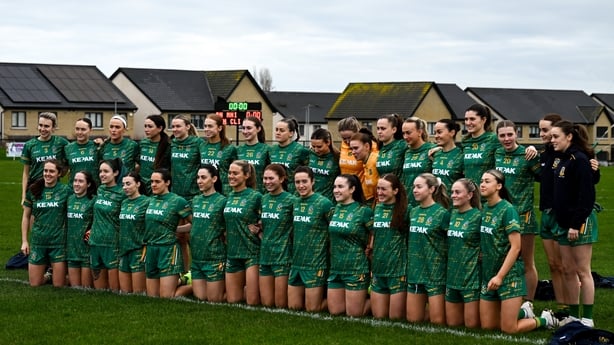 Meath women's team before Lidl NFL game against Dublin - February 2026
