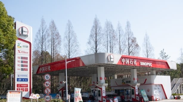 A general view of a Sinopec gas station in Shanghai, China, on March 10, 2026, as the escalating Iran war causes oil prices to surge (Photo by Ying Tang/NurPhoto).