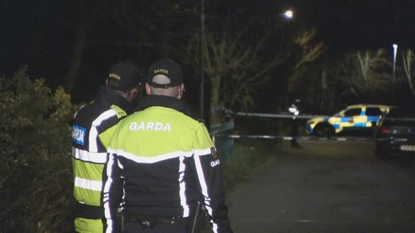 Gardaí at the scene of a woman's death in Ballincollig Cork