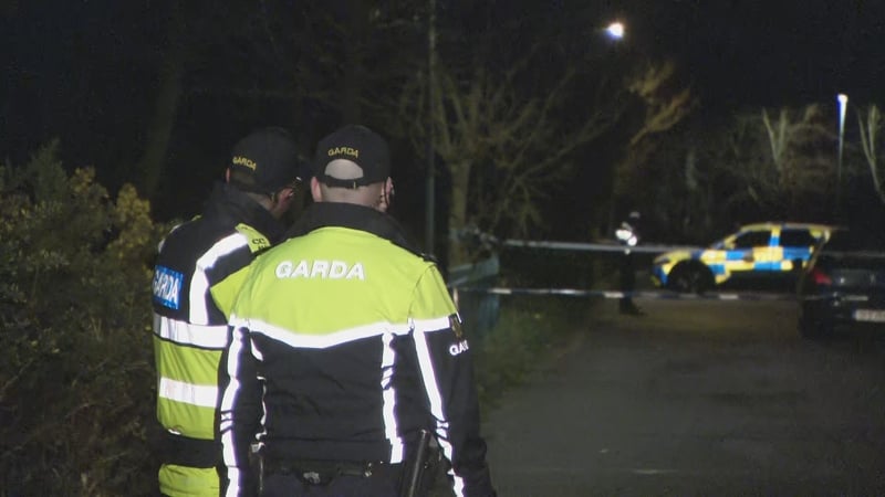 Gardaí at the scene of a woman's death in Ballincollig Cork