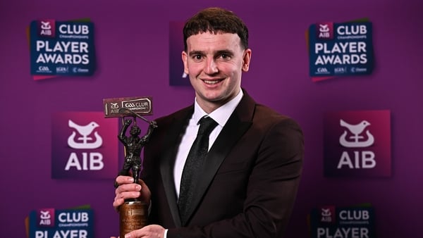 13 March 2026; Dessie Hutchinson of Ballygunner, Waterford, with his 2025/26 AIB GAA Club Hurling Team of the Year award during the AIB Club Player Awards at Croke Park in Dublin. The event marked the second time that the four codes of Hurling, Football,