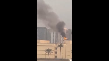 Fire burns after strike reported at US embassy in Iraq