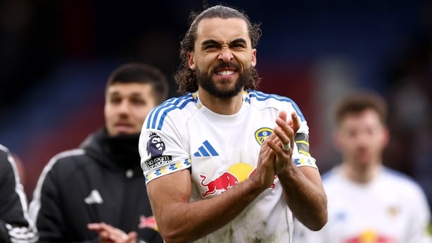 Dominic Calvert-Lewin of Leeds United applauds the fans following the team's draw in the Premier League match between Crystal Palace and Leeds United at Selhurst Park on March 15, 2026 in London, England.