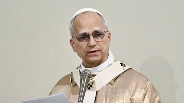 Pope Leo speaks at Mass