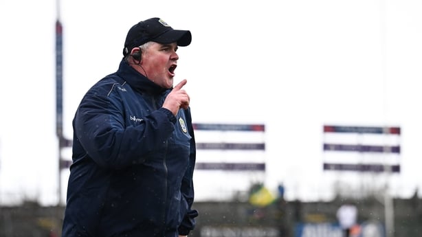 15 March 2026; Roscommon manager Mark Dowd during the Allianz Football League Division 1 match between Roscommon and Donegal at King & Moffatt Dr Hyde Park in Roscommon. Photo by Seb Daly/Sportsfile