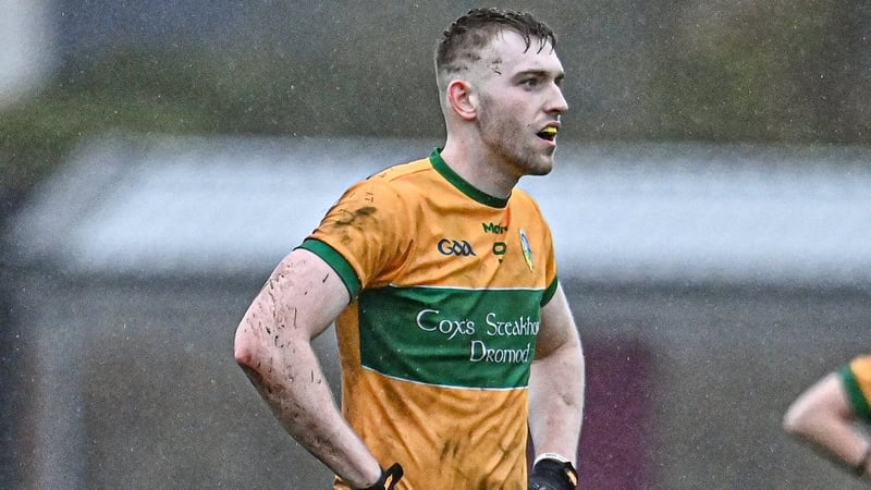 4 March 2023; Gavin Reynolds of Leitrim looks on during the EirGrid Connacht GAA Football U20 Championship semi-final match between Galway and Leitrim at St Jarlath's Park in Tuam, Galway. Photo by Sam Barnes/Sportsfile