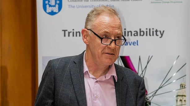 Dermot O'Gara speaking at an event