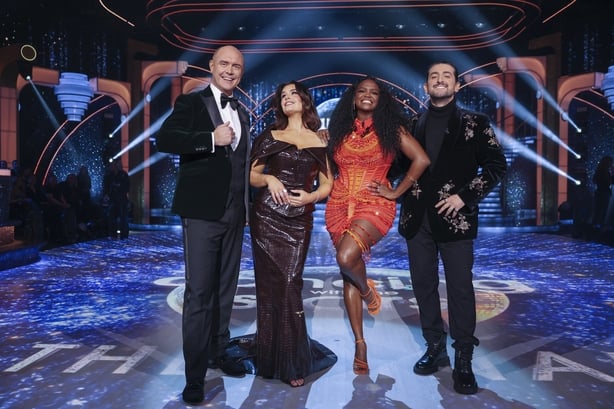 Judges Brian Redmond,Karen Byrne,Oti Mabuse, and Arthur Gourounlian