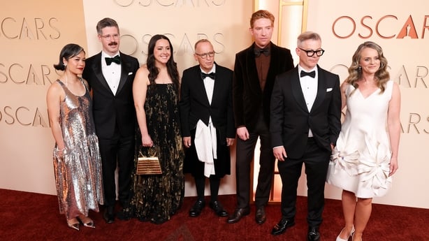 Jenny Kelly, John Kelly, Tara Lawall, David Sedaris, Domhnall Gleeson, Andrew Freedman and Tiffany Hodder Freeman