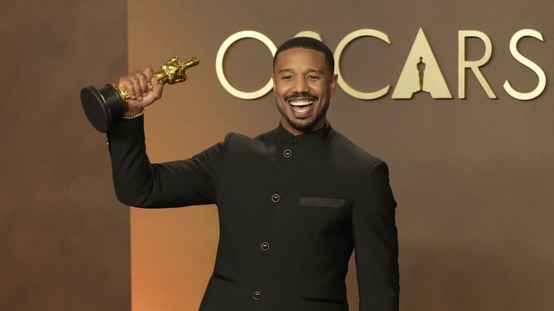 Michael B. Jordan, winner of the Best Actor Award for “Sinners”