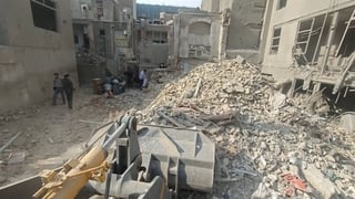 Airstrike damage in the Khani Abad neighbourhood of Tehran