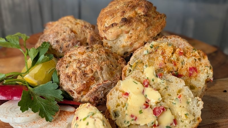 Cheese and onion scones
