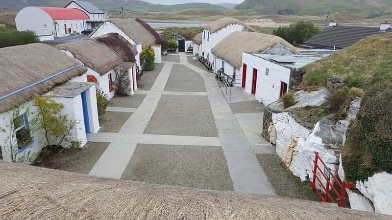View of the The Doagh Famine Village