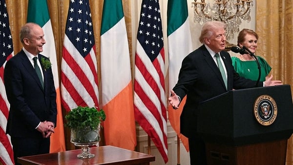 Micheál Martin and Donald Trump