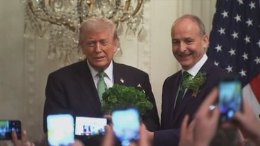 Taoiseach presents Trump with traditional bowl of Shamrock