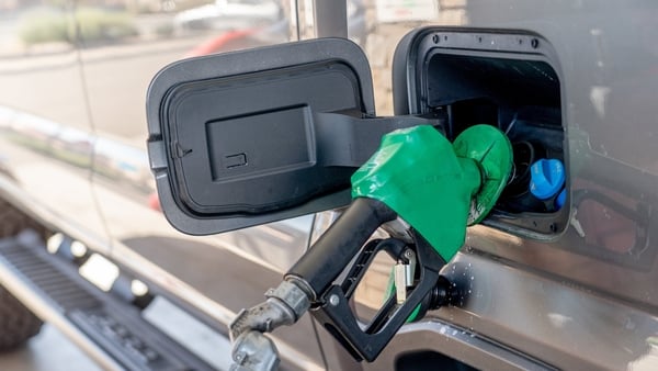 A vehicle is refueled with diesel gasoline at a Maverick gas station in Victorville, California, US, on Tuesday, March 17, 2026. US diesel rose above $5 a gallon for the first time since December 2022, the latest sign of surging fuel price pressures menac