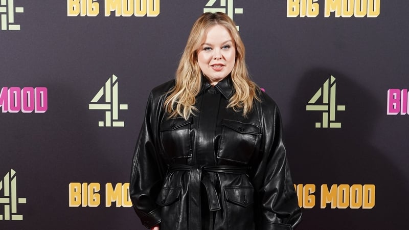 Nicola Coughlan wowed in an all-black leather ensemble