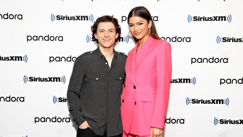 NEW YORK, NEW YORK - DECEMBER 10: Tom Holland and Zendaya attend SiriusXM's Town Hall with the cast of Spider-Man: No Way Home on December 10, 2021 in New York City. (Photo by Cindy Ord/Getty Images for SiriusXM)