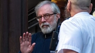 Former Sinn Fein Leader Gerry Adams arrives at the Royal Courts of Justice in London, England