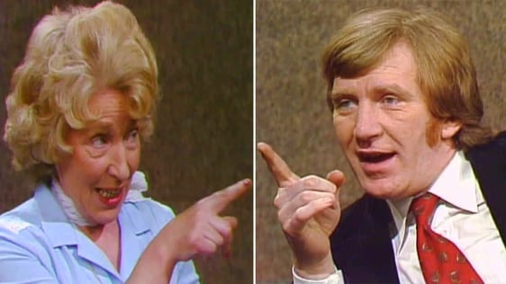 Peggy Kennedy and Tom McGurk on 'The Late Late Show' in 1981