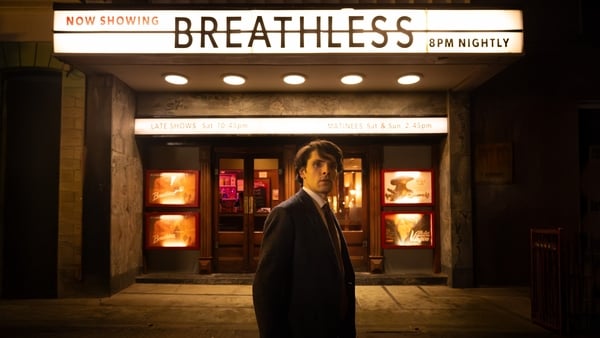 Colin Morgan as Earl Clancy outside his cinema in Once Upon a Time in the cinema