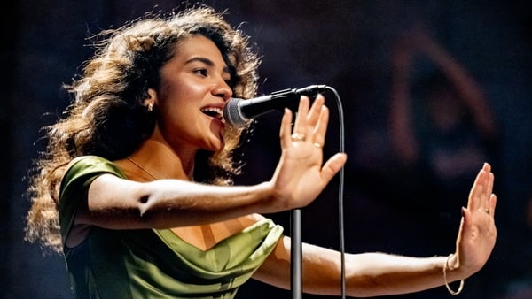 Olivia Dean performs during her BRITs Week performance at Albert Hall on 26 February, 2026 in Manchester, England. (Photo by Shirlaine Forrest/WireImage)