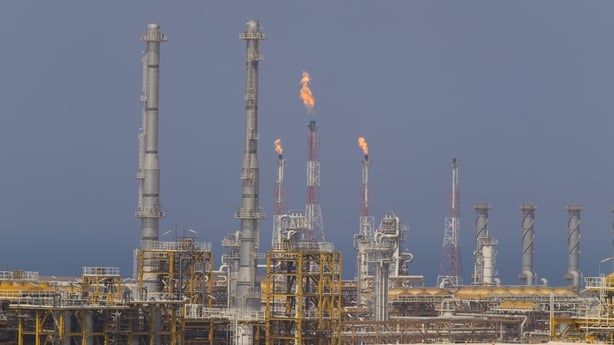 A view of a part of the phase 19 of the South Pars gas field in Assalooyeh on Iran's Persian Gulf coast 1,400 km (870 miles) south of Tehran on August 23, 2016.(Photo by Morteza Nikoubazl/NurPhoto via Getty Images)