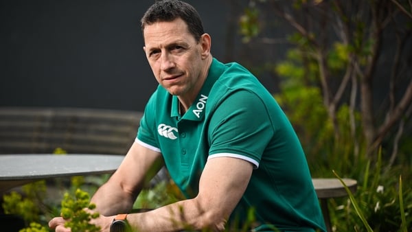 18 March 2026; Ireland women's rugby head coach Scott Bemand poses for a portrait after a media conference at Aon HQ in Dublin. Photo by David Fitzgerald/Sportsfile