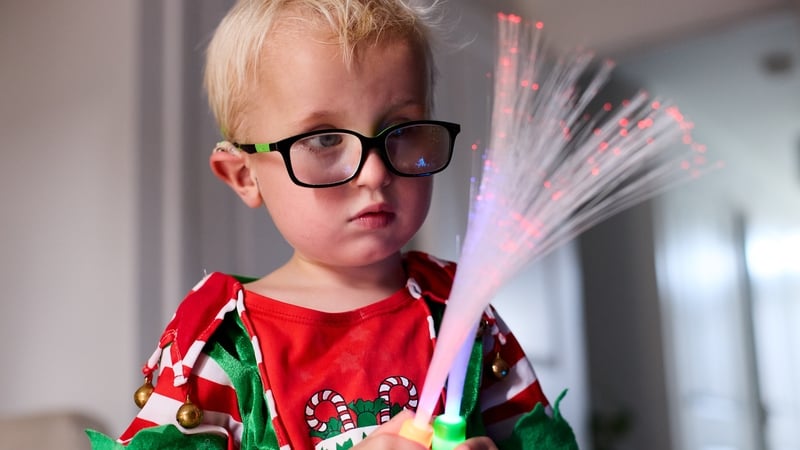 Photo issued by the UK charity Sense of five-year-old Harvey Hind, from Clitheroe, Lancashire, who has made his acting debut on BBC One's EastEnders and is deafblind. Photo: Mike Pinches/Sense/PA Wire