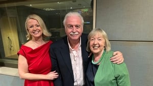 Vocalist Linda Kenny and narrator Evelyn Grant in studio show image