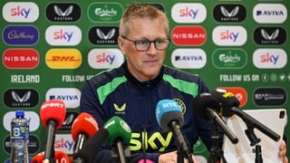 Head coach Heimir Hallgrímsson during a Republic of Ireland men's squad announcement at FAI Headquarters in Abbotstown, Dublin.