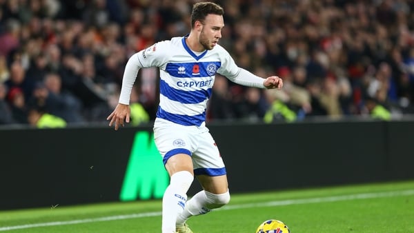 Harvey Vale of Queens Park Rangers is in action during the Sky Bet Championship match between Sheffield United and Queens Park Rangers at Bramall Lane in Sheffield, England, on November 8, 2025.