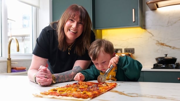 Gina Daly with son Gene 