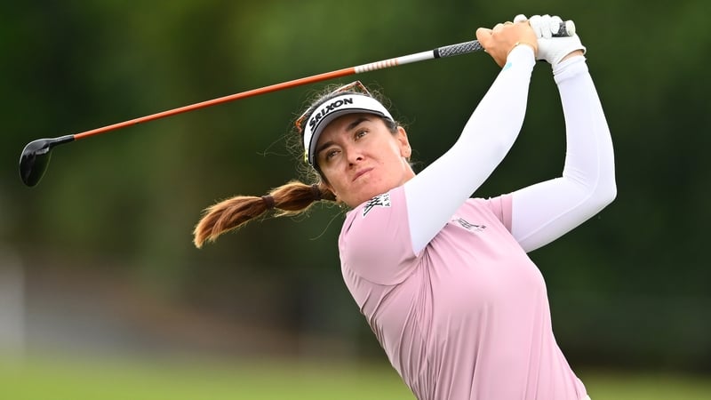 Hannah Green of Australia plays a shot on the fourth hole during day one of the 2026 Australian WPGA Championship at Sanctuary Cove Golf and Country Club on March 19, 2026 in Gold Coast, Australia.