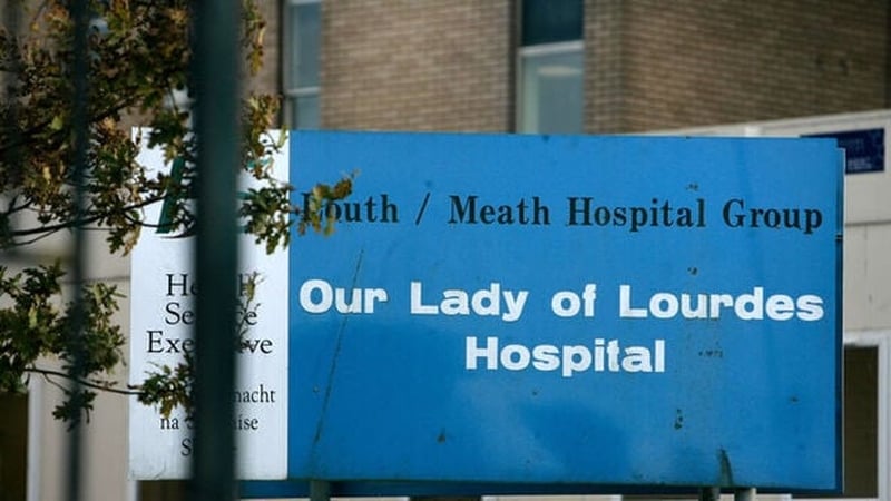 A sign for Our Lady of Lourdes Hospital in Drogheda