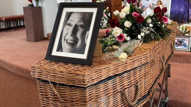 Funeral mass for Dolores Keane at Church of St Patrick and St Cuana in Kilcoona, Co Galway