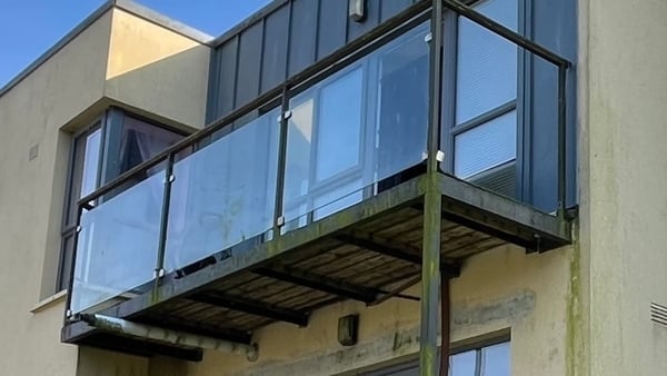 A second-storey apartment in Waterford where two children fell from the balcony RTÉ