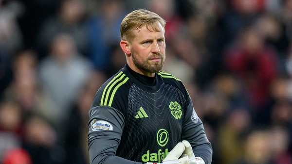 EDINBURGH, SCOTLAND - JANUARY 25: Celtic goalkeeper Kasper Schmeichel during the William Hill Premiership match between Heart of Midlothian and Celtic at Tynecastle Park on January 25, 2026 in Edinburgh, Scotland. (Photo by Malcolm Mackenzie/Getty Images)