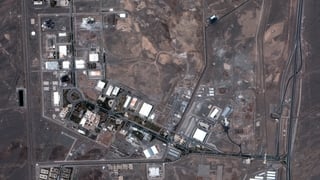Maxar satellite imagery shows an overview of the Natanz nuclear enrichment facility in Iran in June 2025